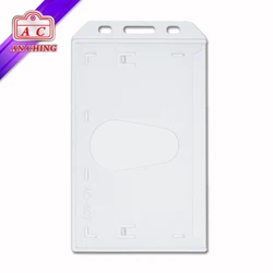 Матовый вертикальный твердый пластиковый держатель для удостоверения личности