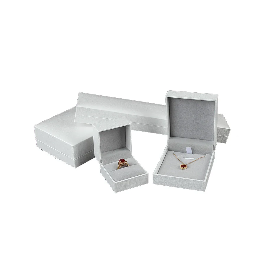 Stock luxury proposal jewelry box jewelry Double Ring box jewelry box velvet