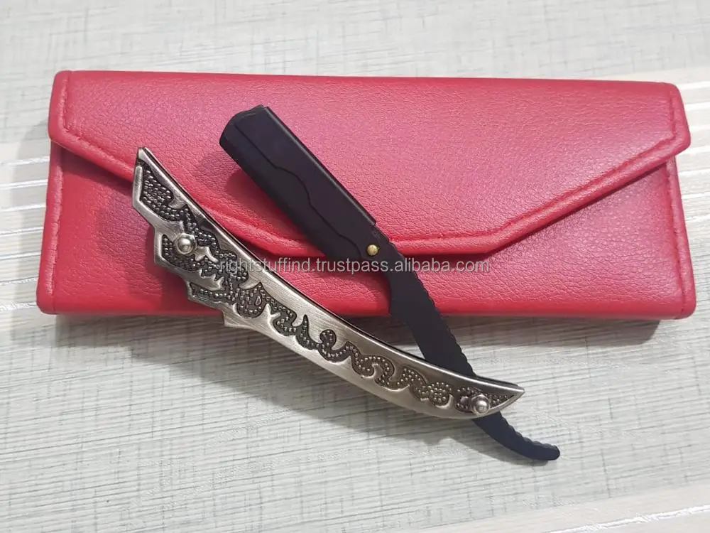 wholesale Stainless Folding Shaving Knife Straight Barber Salon Edge Steel Razors