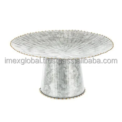 3 Tier Metal Galvanized Cake Stand Best Quality And Manufacturer Bulk In Storage For Wedding And Birthday Decoration