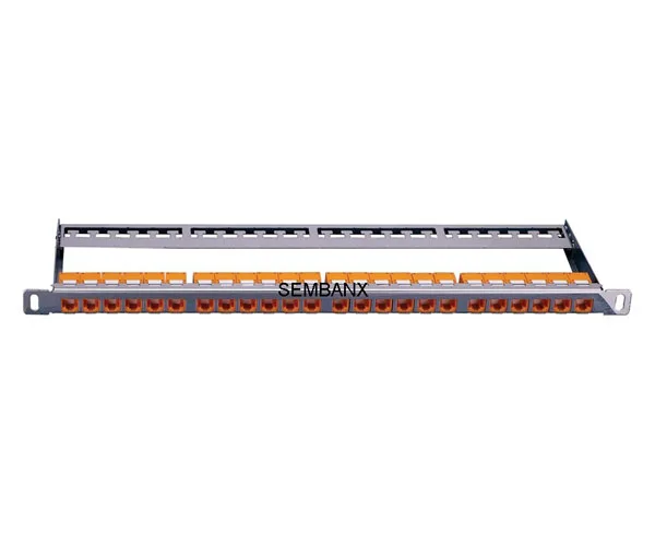 Патч-панель CAT6A UTP с 24 портами типа 0.5U