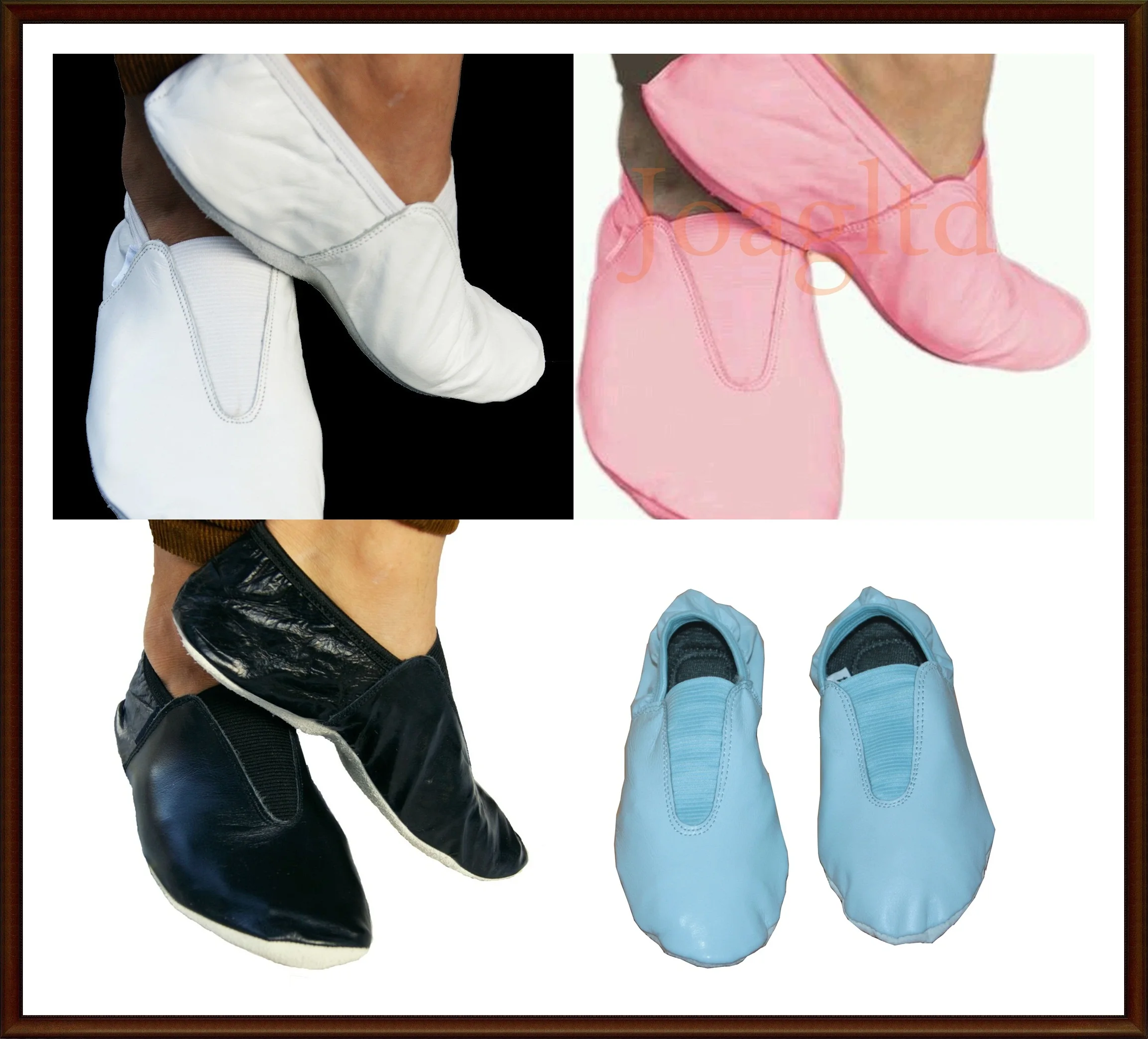 
Gymnastic Black Leather Shoes Gymnastic-Leather-Shoes-Ballet-Slipper-Shoes-Point 