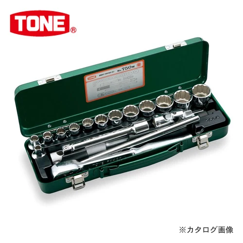 Socket and torque wrench of stainless steel & titanium. Manufactured by Tone. Made in Japan (mechanics tool set)