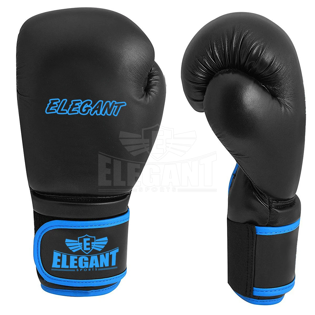 Custom Logo boxing gloves synthetic leather blue trimming Boxing Gloves Sports Clubs Training boxing Gloves Winning Cleto