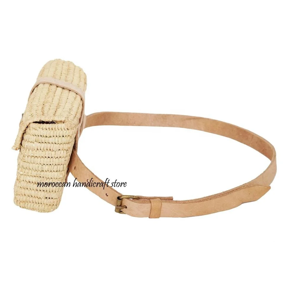 fanny pack raffia, handmade fanny pack, moroccan fanny pack