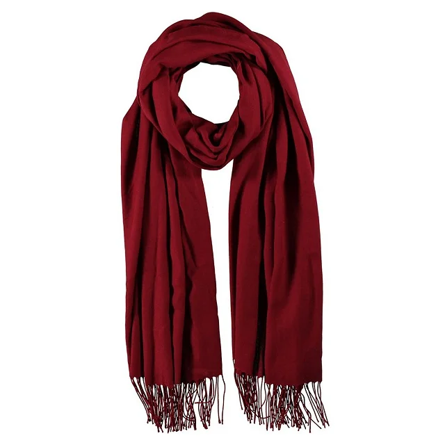 viscose pashmina  BEST shawl Wholesale plain wedding solid color custom design  scarf for women Customize Print
