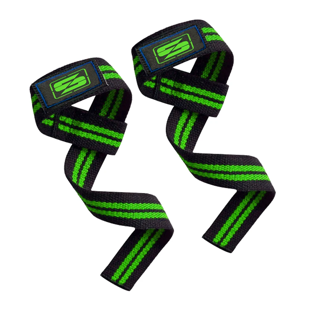 Durable Lightweight Neoprene Padded Cotton Wrist Straps for Strength Fitness Training Customizable Logo for Gym Weightlifting