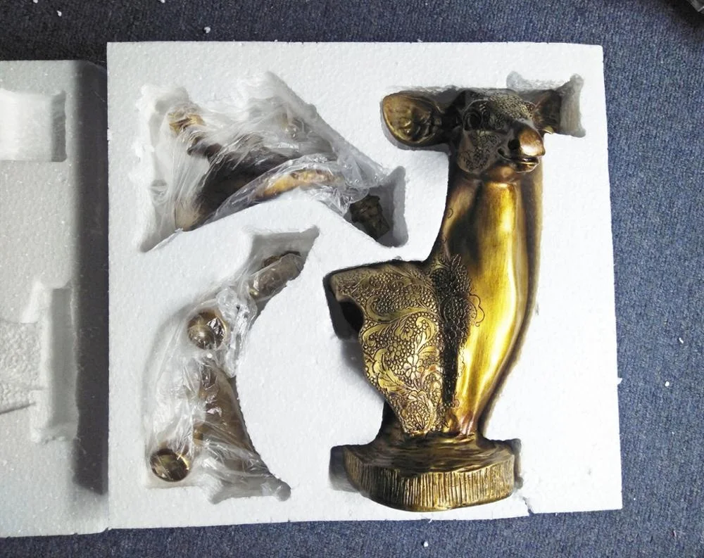 Faux Resin Handicrafts Antler Candle Candlestick Statue Lovely Decor Deer Head Candle Holder