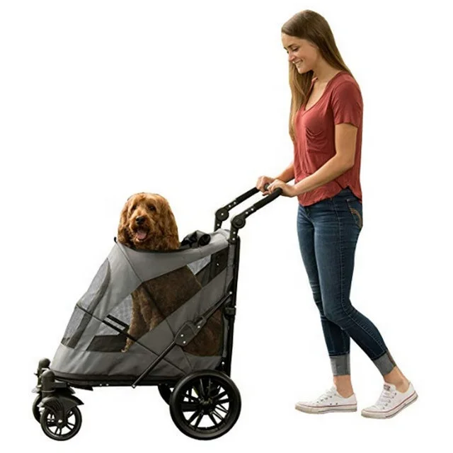 Dog pet Stroller  for  Dogs Pet Can Easily Walk in/Out No Need to Lift pet