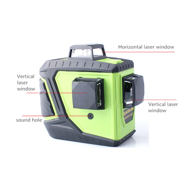 360 Rotary Green 12 Lines 3D Laser Level