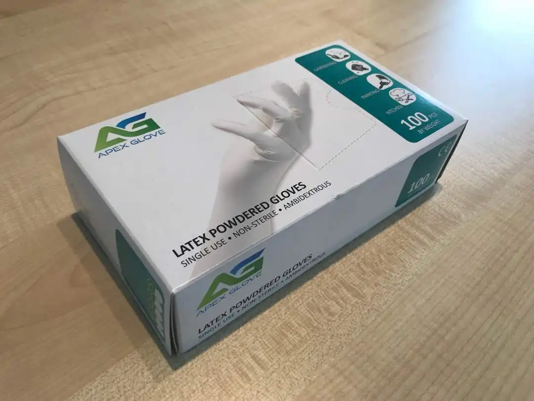 Apex Glove Latex Powdered Glove 5.7g  for Multiple Purposes from Malaysia in bulks for Wholesale