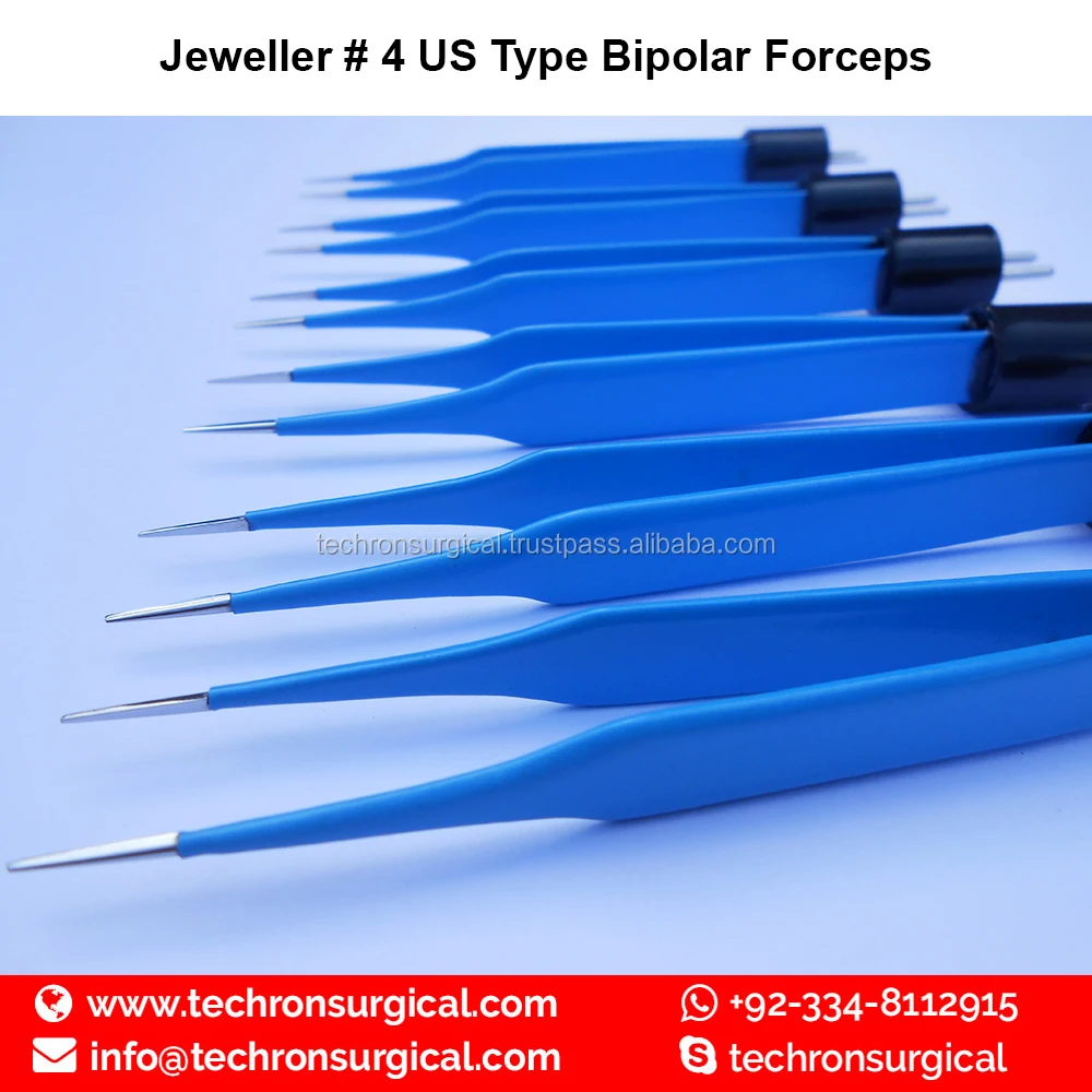 Jeweler #4 Ophthalmic Electrosurgical American Bipolar Forceps