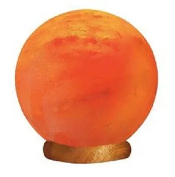 Himalayan Glow Wide Hand Carved, Natural Globe Salt Lamp