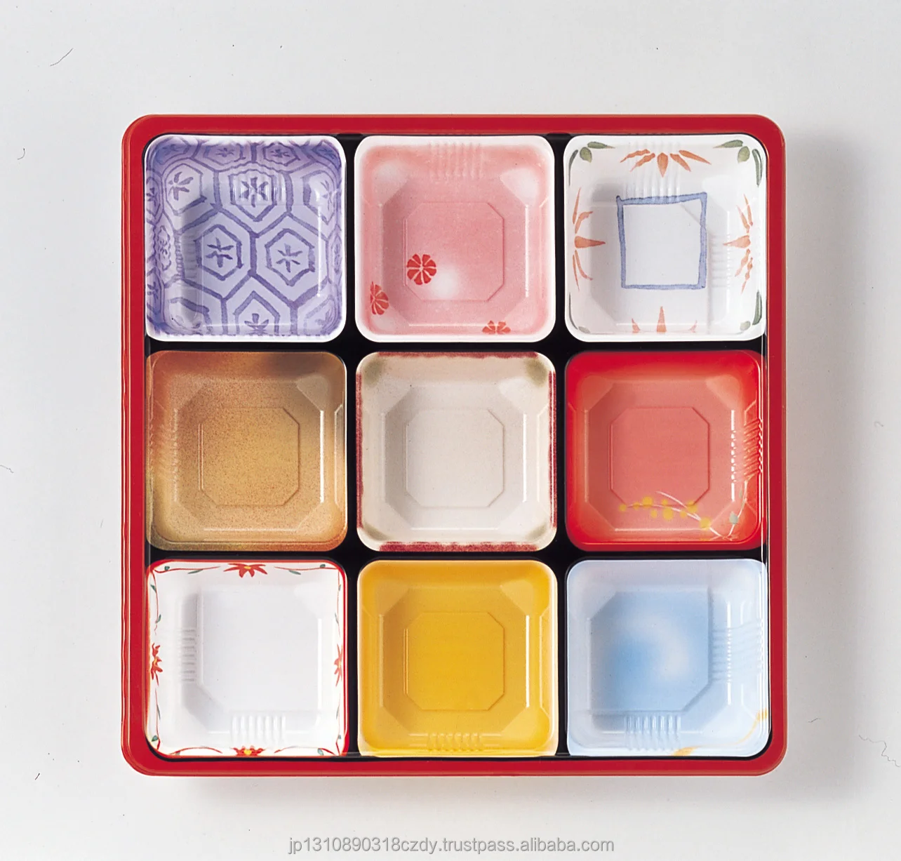 To go containers food disposable bento box food storage container 9 compartment paper plastic Japanese food takeaway delivery