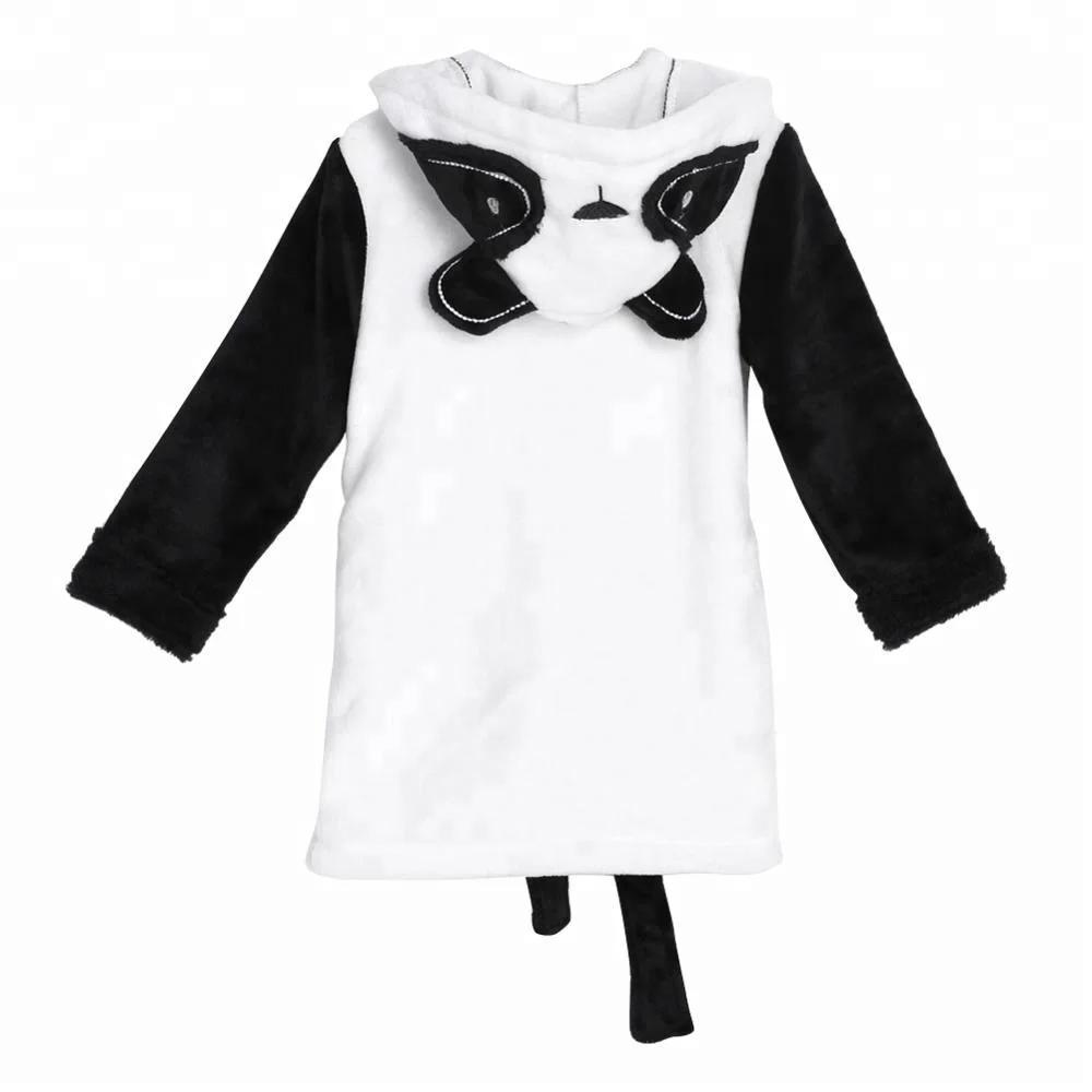 Оптовая продажа 100% хлопковый махровый детский халат мягкие дышащие полотенца с цветочным узором капюшоном халаты для