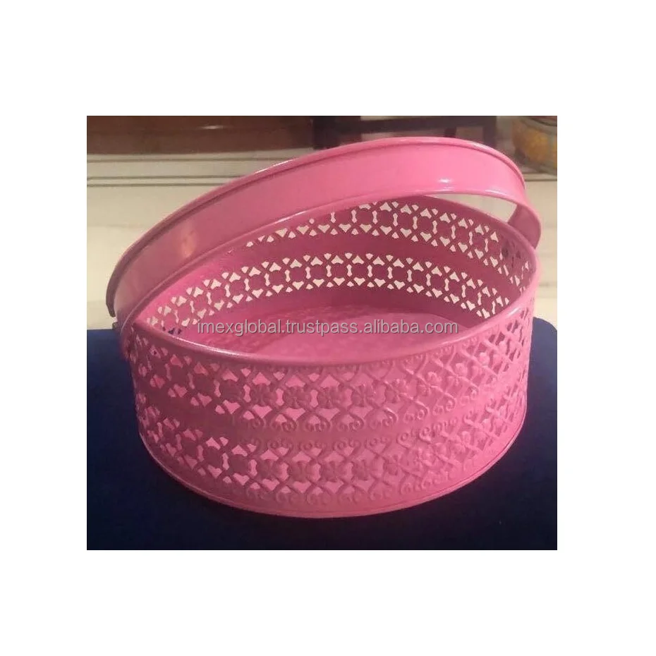 Декоративная железная корзина квадратной формы для подарков высокое качество и лучшее производство по оптовой цене Лидер продаж металлический Железный