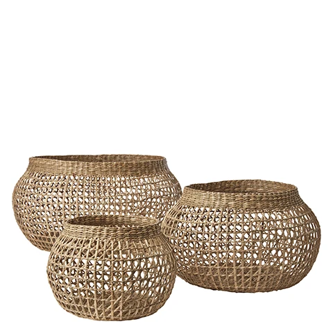 Spring&Summer 2019 high quality handmade bamboo rattan basket BK201906 ACHIO Vietnam manufacturer SGS, INTERTEK