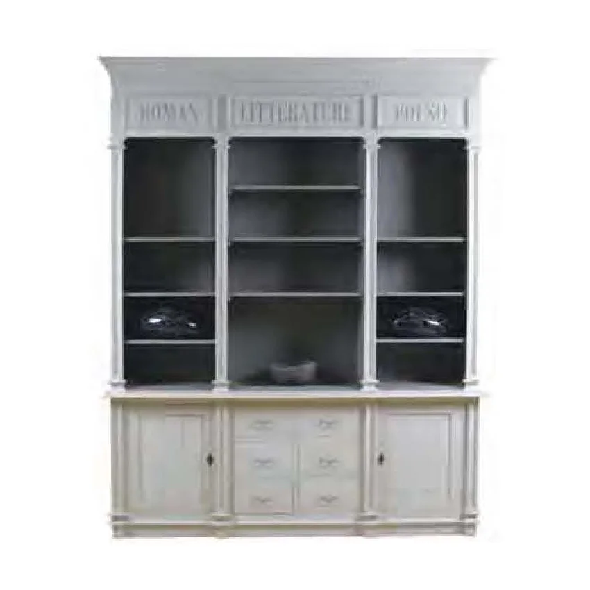 Bookcase french furniture country made from mahogany wood made by Dwira Jepara Furniture indonesia