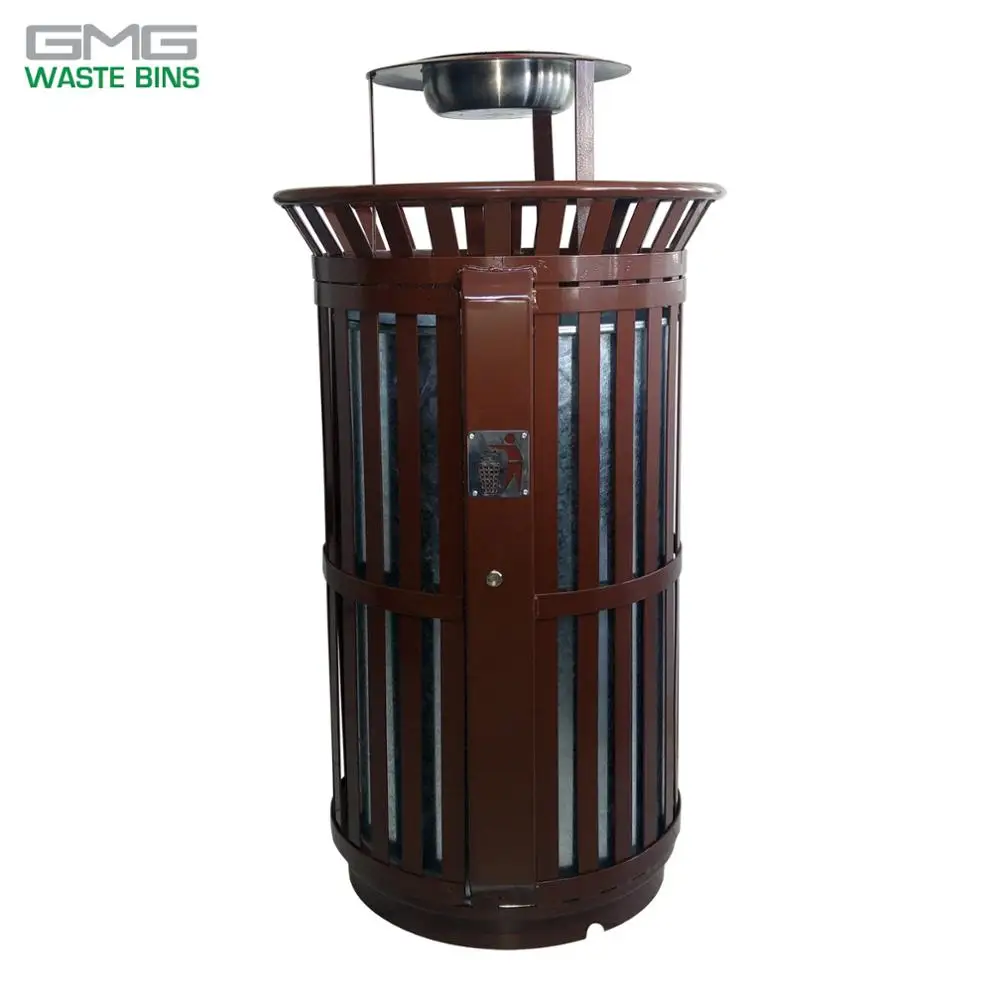 130L Metallic Waste Bin with Door and Locking System with Key GMD 130