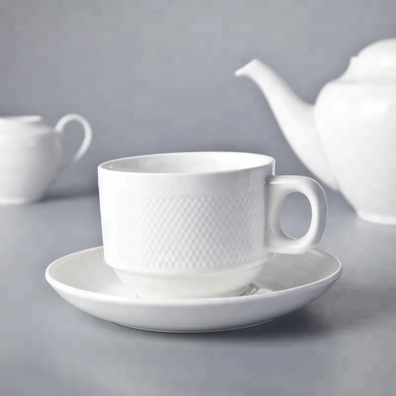 Customizable Hotel Elegant White Porcelain Dinnerware Sets