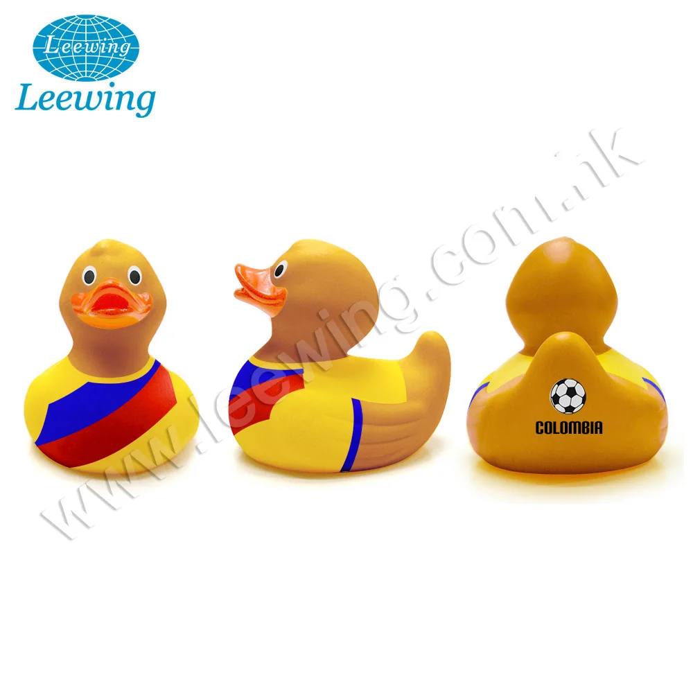 Boy Toy Sports Football Player Rubber Duck Holland Uniform World Cup Promo Gift