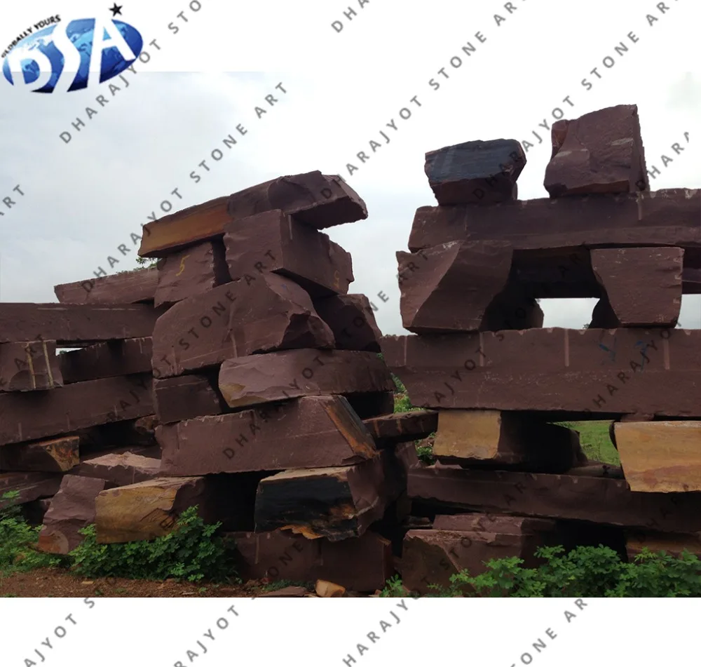  Популярные открытого воздуха Браун песчаника небольшой блок