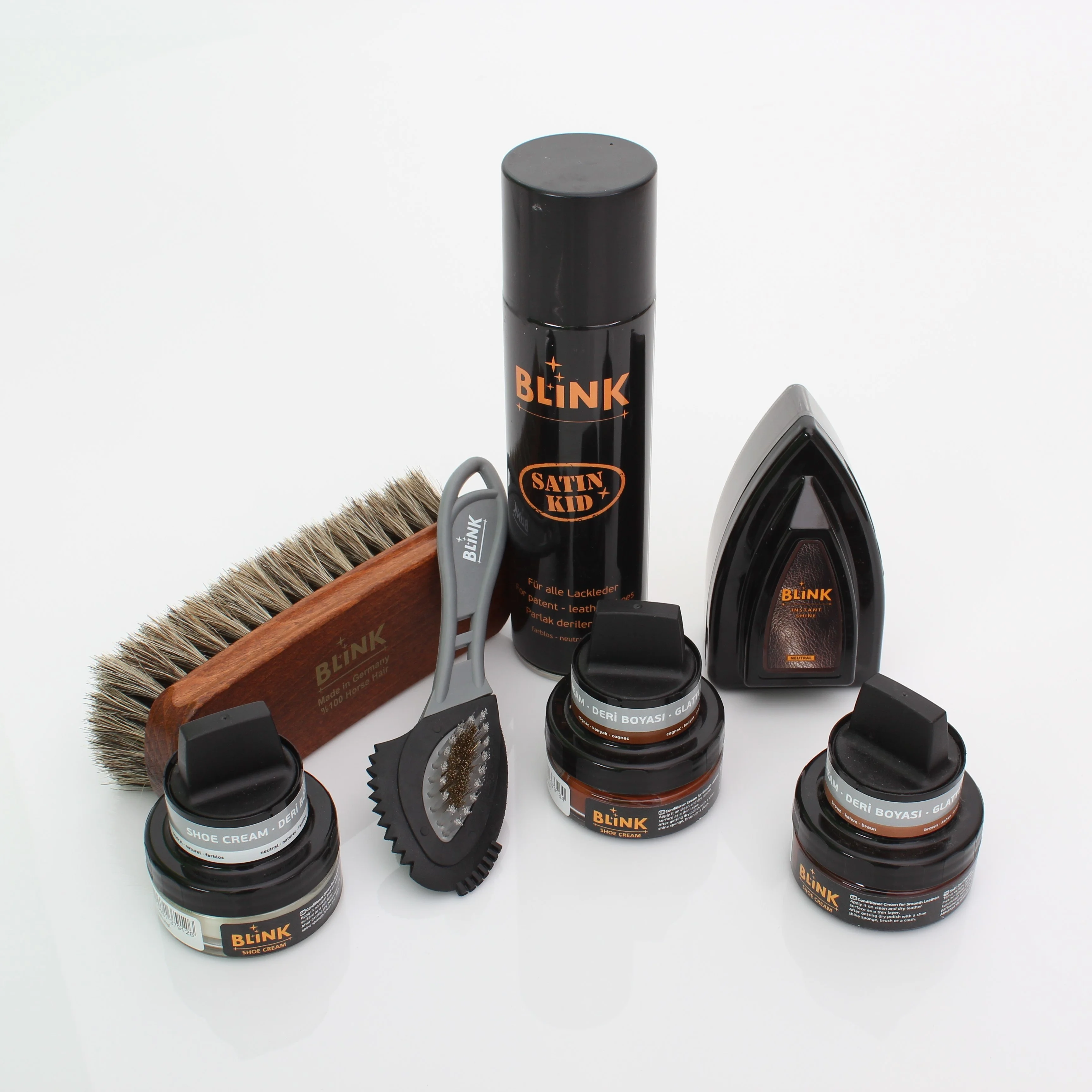 
Wooden Handle Horse Hair High Quality Shoe Brush 