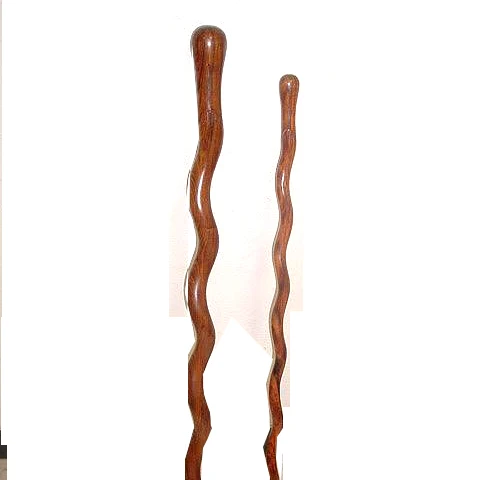 Premium quality wooden handmade walking stick with wooden handle