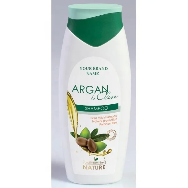 Shampoo Argan and Olive Oil | Paraben Free | Private Label | Wholesale | Bulk | Made in the EU