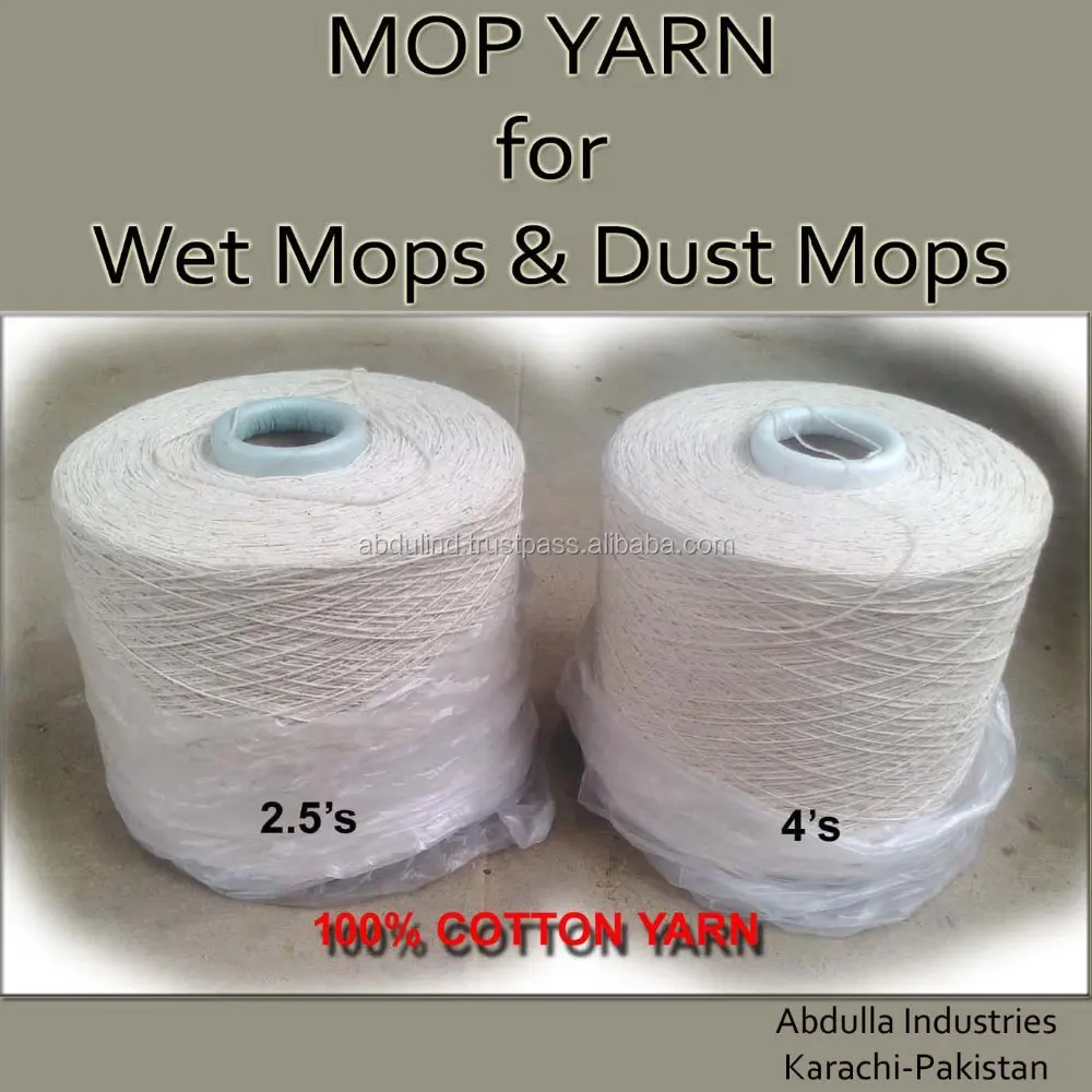 PC yarn for MOPS natural cotton color & white OE RN Recycled Yarn 6x100tex 21x300tex & ANY PLY for Cord,Ropes,Dhurries,twine