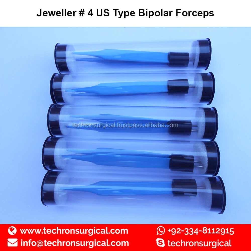 Jeweler #4 Ophthalmic Electrosurgical American Bipolar Forceps