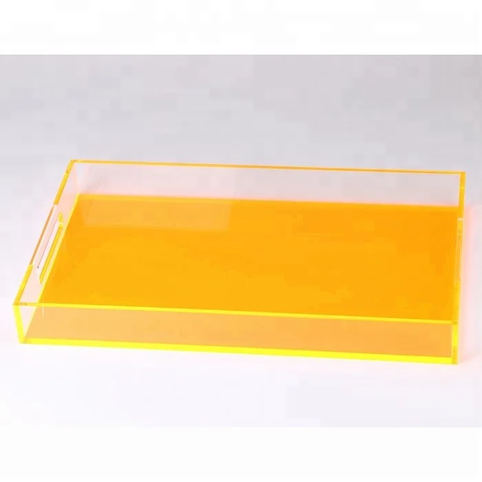 Прозрачный акриловый двойной поднос с буквами элегантный недорогой высококачественный глянцевым покрытием оптовая