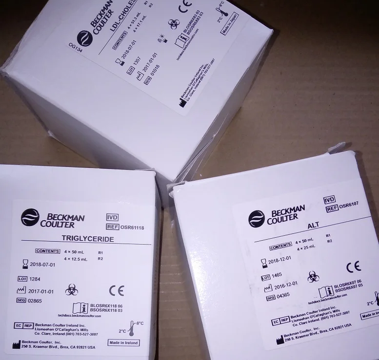 Beckman Coulter Reagents Blood Analysis Auto Chemistry Analyzer Medical Analysis CE ISO FSC Class II US;5599 Serum