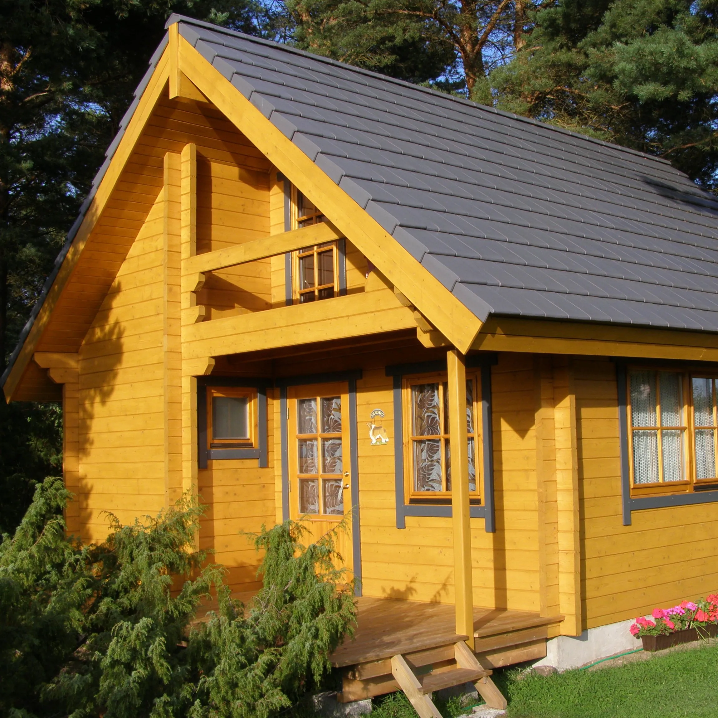 Вилла Sentry Box деревянный дом охранник дом отель 3D модель дизайн офиса традиционный графический дизайн 2 года