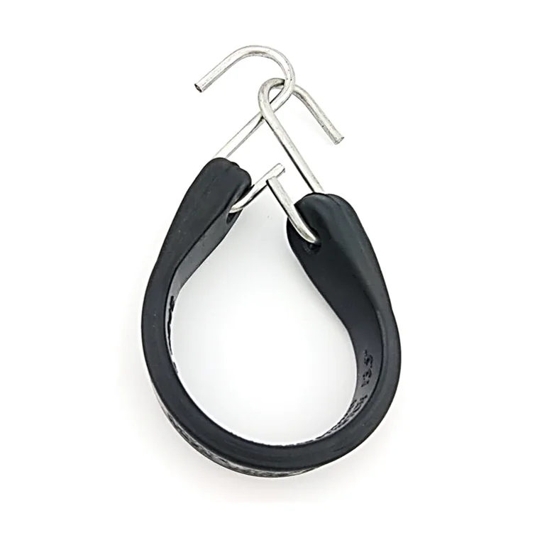
OEM custom natural rubber s hook strap rubber 