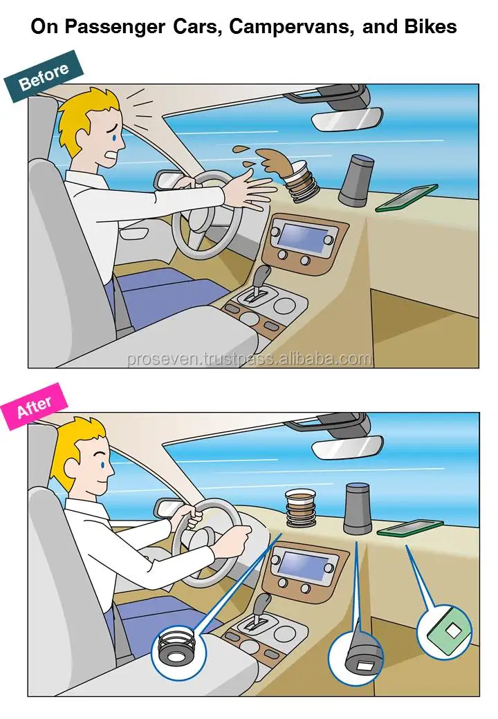 Reusable polyurethane gel pad for car (Made in Japan)