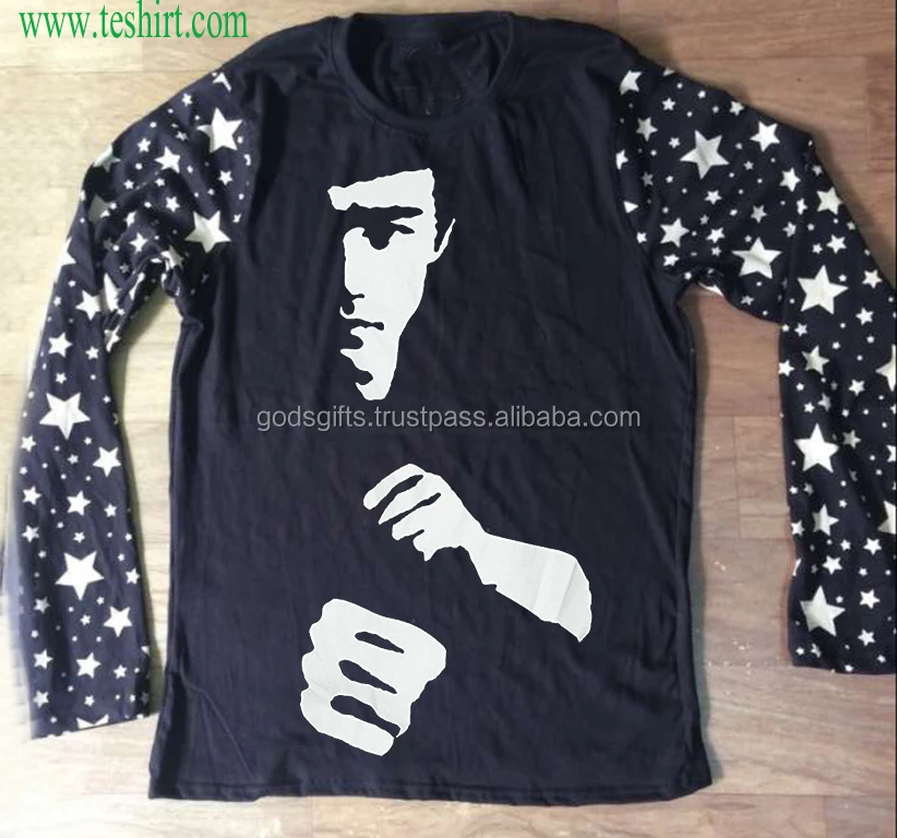 Latest Fashion 2018 direct factory sale Oem Round Neck long sleeve T-shirt garment wholesalers in tirupur Custom fashionable