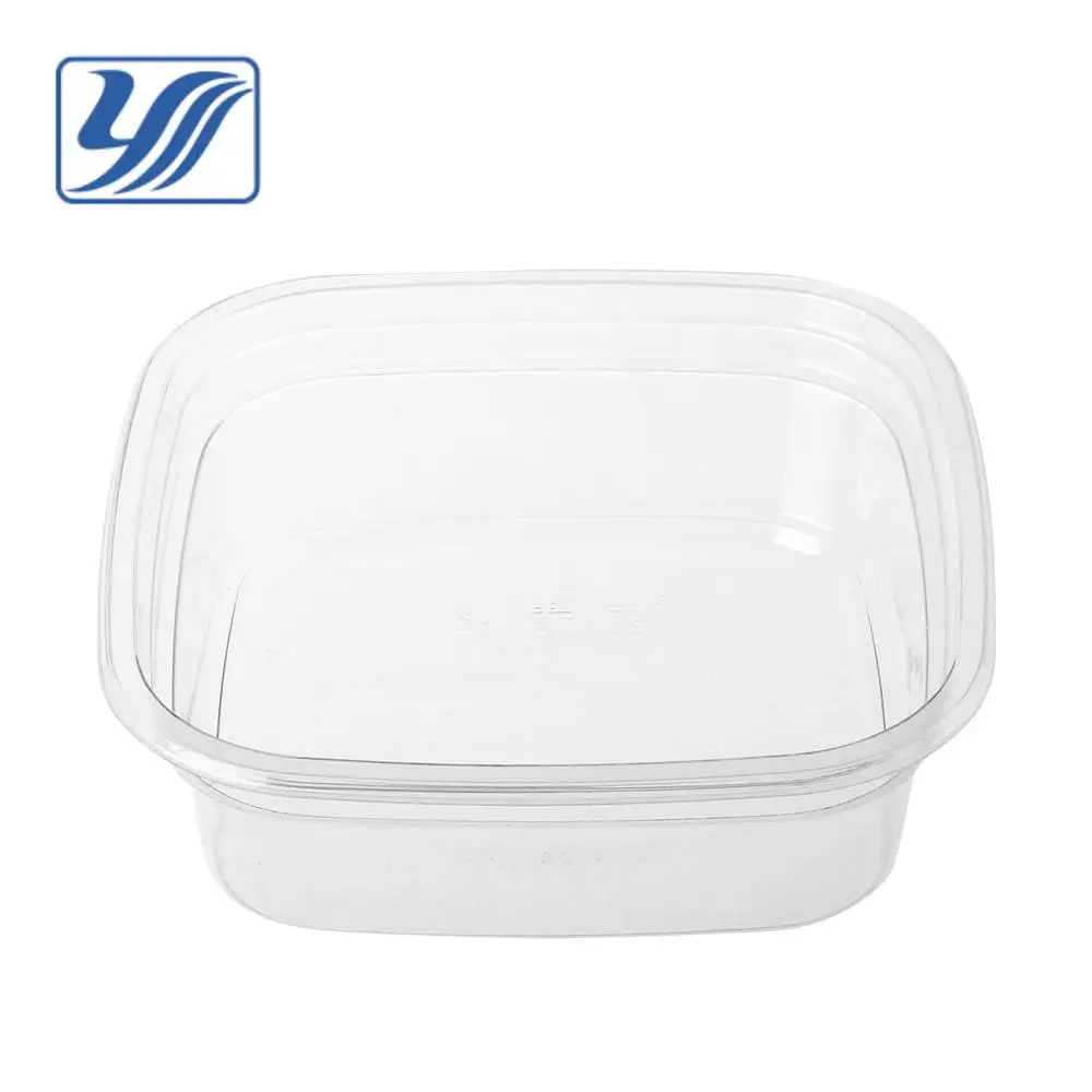 
117mm disposal PET PLA plastic 8oz deli container 