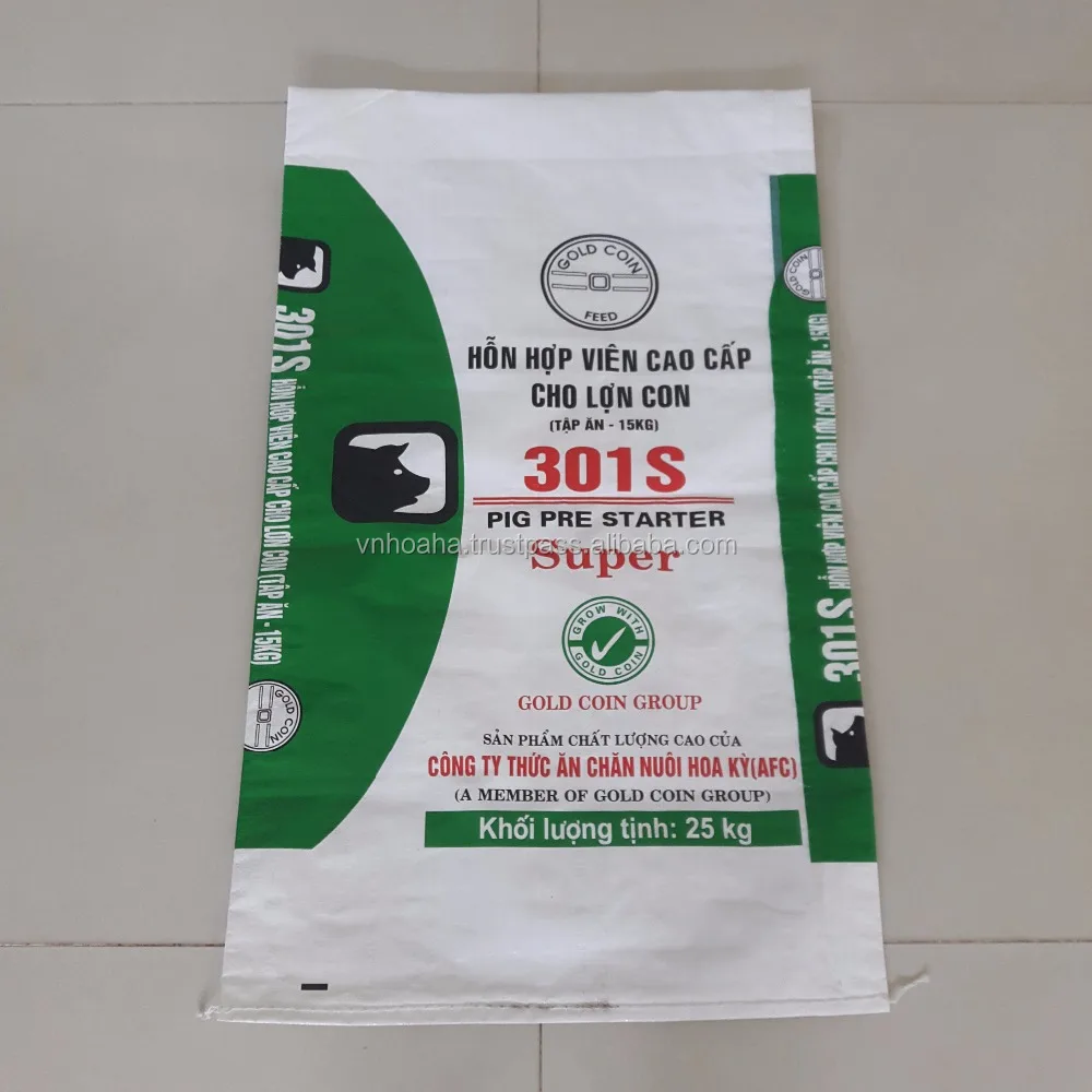 Feed Polypropylene Bags Coated PP Woven Bags