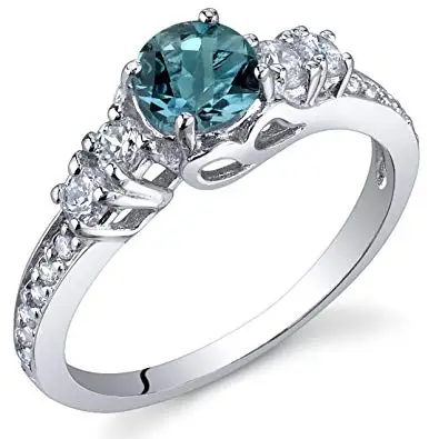 Genuine London Blue Topaz Ring Sterling Silver Topaz Wedding Engagement Ring High Quality Ring Best price In India