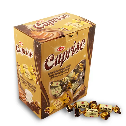 Caprise MILK CREAM FLAVORED DOUBLE TWIST COMPOUND TURKISH CHOCOLATE CONFECTIONERY