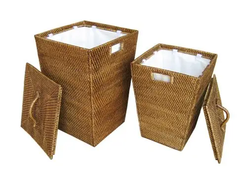 Wholesale Reasonable Price 2018 Wicker Picnic Storage Basket With Handle And Lids From Vietnam