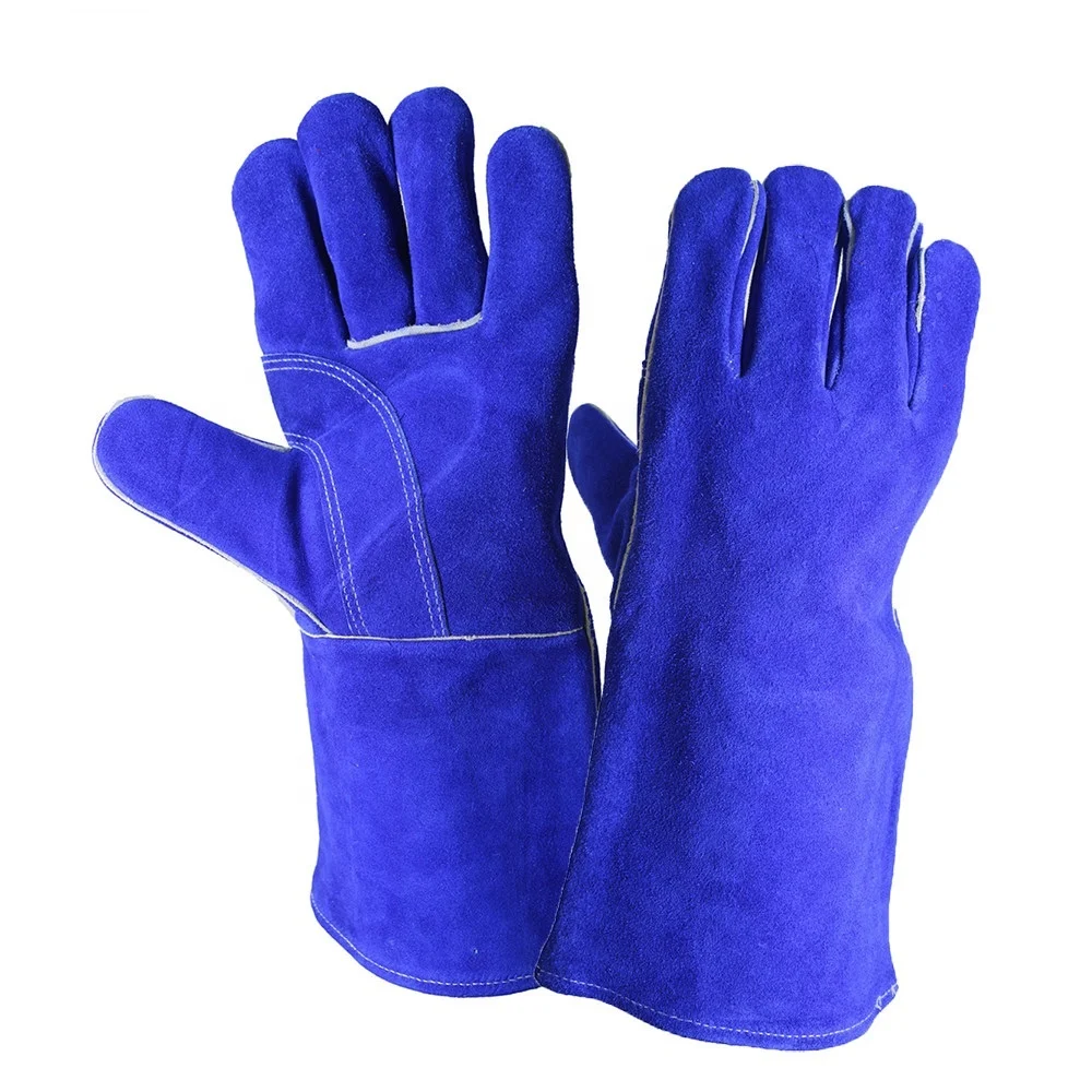 Leather protective hand welding gloves Working Safety Gloves guantes de seguridad