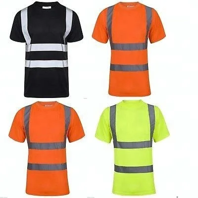 
Высоко-видимая дышащий со светоотражающими элементами Класа футболка для мужчин 