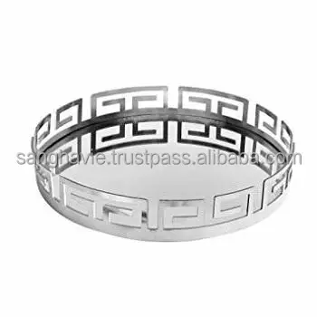 CLASSIC MIRROR AND CRYSTAL TRAY