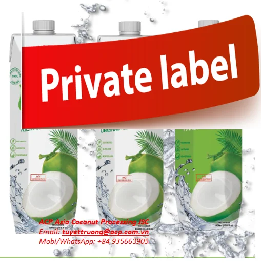 
PRIVATE LABEL - COCONUT WATER - BEST QUALITY & BEST OFFER 