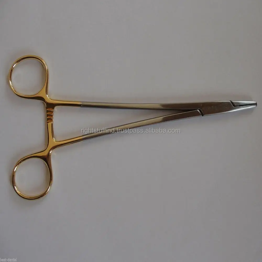Olsen Hegar Needle Holder Serrated Carbide Tip 16.5CM Surgical dental Instrument medical tools