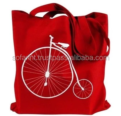 100% COTTON TOTE BAGS/ SHOPPING BAG/ COTTON GROCERY BAG