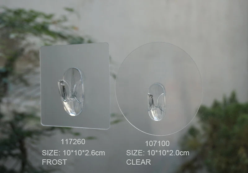 self adhesive removable washable plastic wall hanging hook