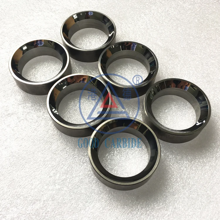 custom made abrasion resistance tungsten carbide bottom valve seat for ball valve